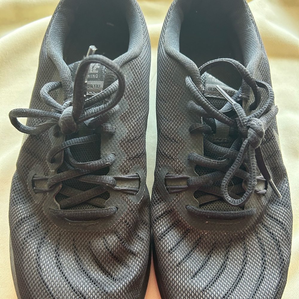 All-Black Mesh Nike Athletic Sneakers